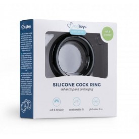 Черное эрекционное кольцо Silicone Cock Ring Medium